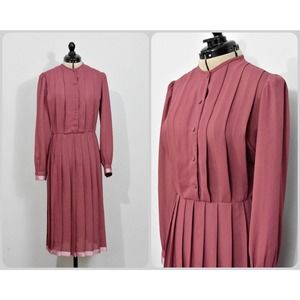 Zizi by Barbara Chodos Mauve 70s/80s Dress